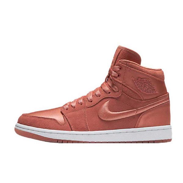 Nike Air Jordan 1 High Tops Pastelli Pack Auringonpunakengät Naisten Vaaleanpunainen