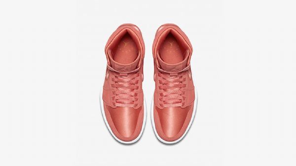 Nike Air Jordan 1 High Tops Pastelli Pack Auringonpunakengät Naisten Vaaleanpunainen