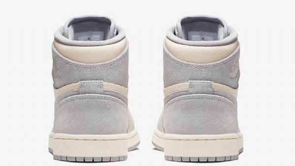 Nike Air Jordan 1 High Tops Premium Ivory Kengät Naisille Khaki Harmaa