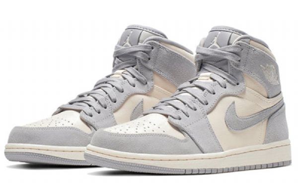 Nike Air Jordan 1 High Tops Premium Retro Koripallokengät Naisille Harmaa