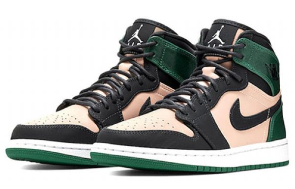 Nike Air Jordan 1 High Tops Premium Retro Koripallokengät Naisille Vihreä