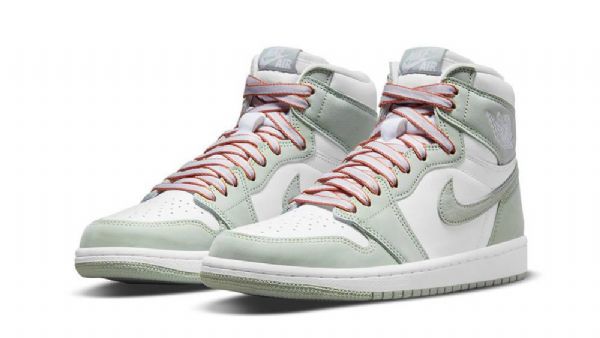 Nike Air Jordan 1 High Tops Seafoam Kengät Naisille Oranssi