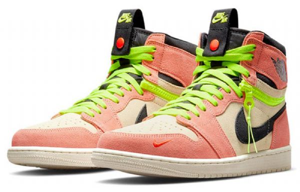 Nike Air Jordan 1 High Tops Switch Retro Koripallokengät Miehille Pinkki