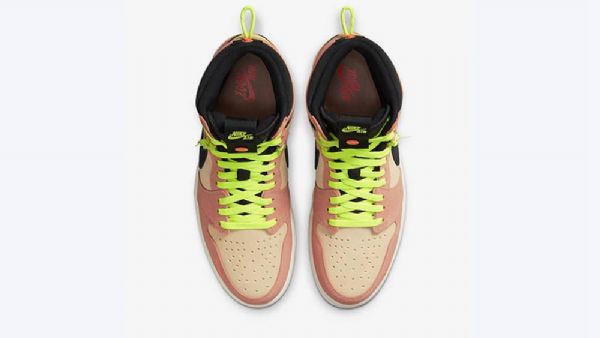 Nike Air Jordan 1 High Tops Switch Volt Kengät Miehille Pinkki