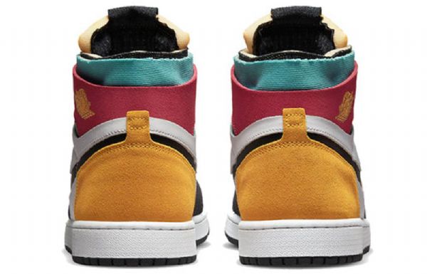 Nike Air Jordan 1 High Tops Zoom Comfort Antrasiitti Retro Koripallokengät Miehille Monivärinen