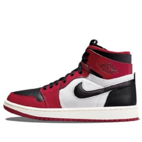 Nike Air Jordan 1 High Tops Zoom Comfort Chicago Bulls Retro Koripallokengät Miehille Punainen Musta