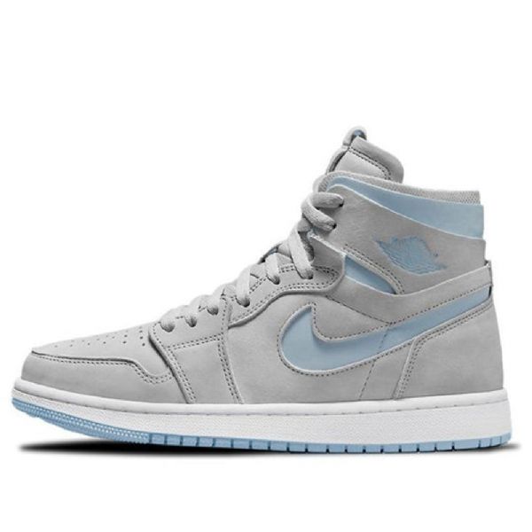 Nike Air Jordan 1 High Tops Zoom Comfort Retro Koripallokengät Naisille Harmaa Vaaleansininen