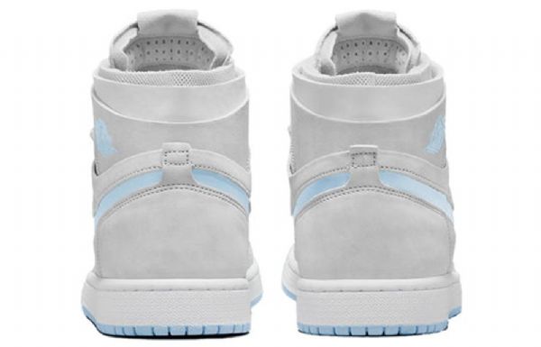 Nike Air Jordan 1 High Tops Zoom Comfort Retro Koripallokengät Naisille Harmaa Vaaleansininen