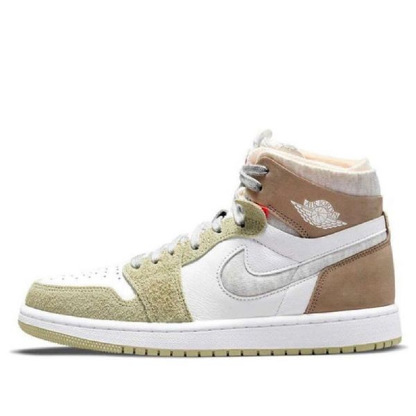 Nike Air Jordan 1 High Tops Zoom Comfort Retro Koripallokengät Naisille Oliivinvihreä