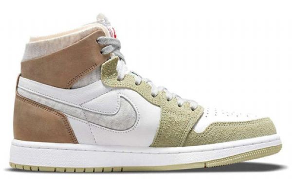 Nike Air Jordan 1 High Tops Zoom Comfort Retro Koripallokengät Naisille Oliivinvihreä