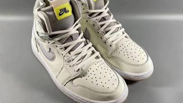 Nike Air Jordan 1 High Tops Zoom Kengät Miehille Harmaa Keltainen