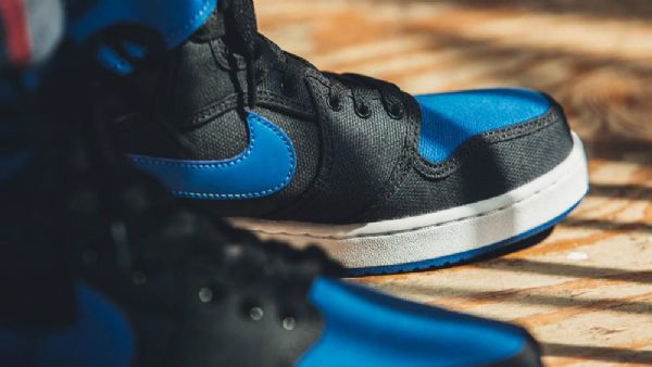Nike Air Jordan 1 Ko High Tops Og Kengät Miehille Sininen Musta