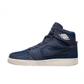 Nike Air Jordan 1 Ko High Tops Og Obsidian Kengät Miehille Laivastonsininen