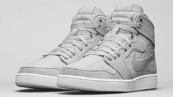 Nike Air Jordan 1 Ko High Tops Og Pure Platinum Kengät Miehille Harmaa