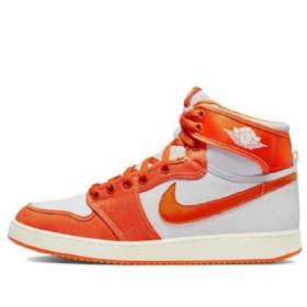 Nike Air Jordan 1 Ko High Tops Retro Koripallokengät Miehille Oranssi Valkoinen