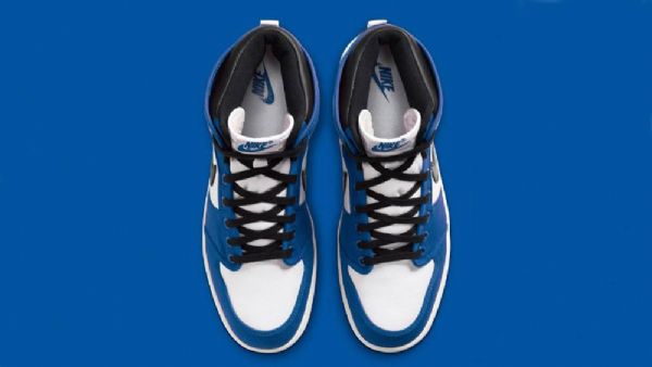Nike Air Jordan 1 Ko High Tops Storm Kengät Naisille Siniset