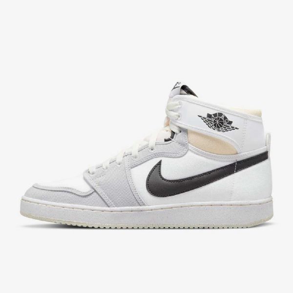 Nike Air Jordan 1 Ko Kengät Miehille Valkoinen Harmaa Musta