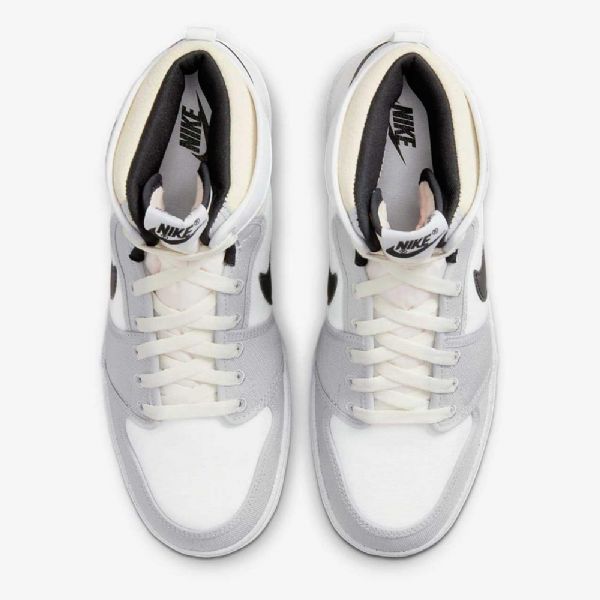 Nike Air Jordan 1 Ko Kengät Miehille Valkoinen Harmaa Musta