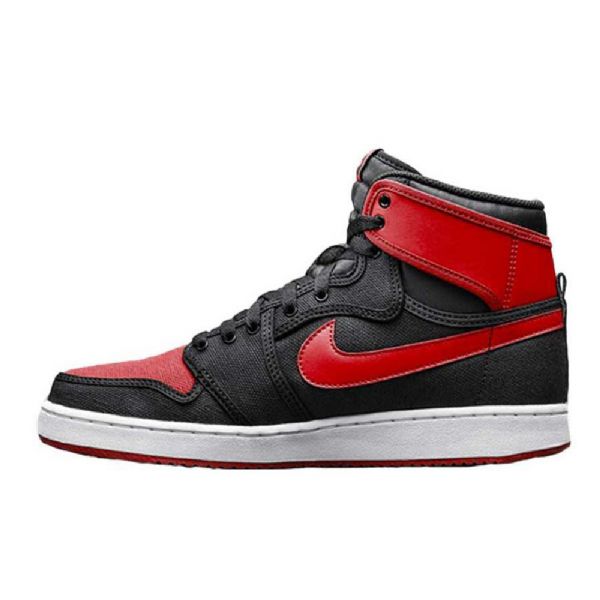 Nike Air Jordan 1 Ko Leveät Kengät Miehille Musta Punainen