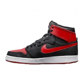 Nike Air Jordan 1 Ko Leveät Kengät Miehille Musta Punainen