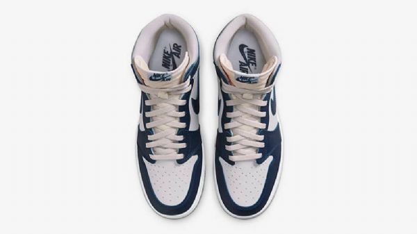 Nike Air Jordan 1 Korkeat Topit 85 Kengät Naisille Laivastonsininen