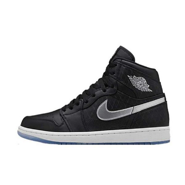 Nike Air Jordan 1 Korkeat Topit Asg Kengät Miehille Musta Hopea
