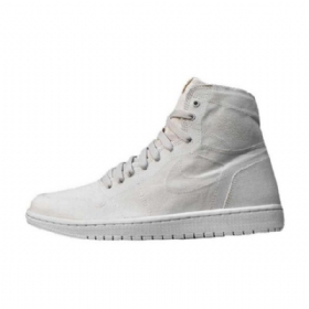 Nike Air Jordan 1 Korkeat Topit Decon Kengät Miehille Valkoinen