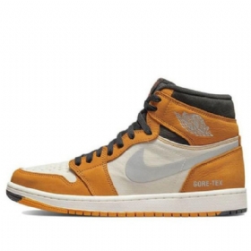 Nike Air Jordan 1 Korkeat Topit Element Gore-tex Retro Koripallokengät Miehille Vaaleankeltainen