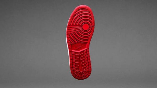 Nike Air Jordan 1 Korkeat Topit Leveät Kengät Miehille Musta Punainen