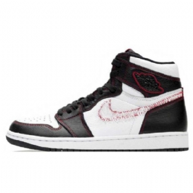 Nike Air Jordan 1 Korkeat Topit Og Defiant Kengät Miehille Valkoinen Musta
