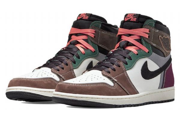 Nike Air Jordan 1 Korkeat Topit Og Muotoiltuja Retrokoripallokengät Miehille Monivärinen