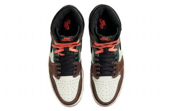 Nike Air Jordan 1 Korkeat Topit Og Muotoiltuja Retrokoripallokengät Miehille Monivärinen
