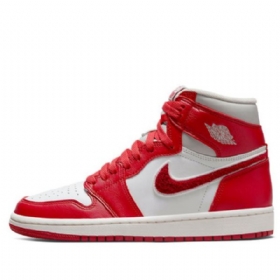 Nike Air Jordan 1 Korkeat Topit Og Retro Koripallokengät Naisille Punainen Valkoinen