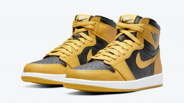 Nike Air Jordan 1 Korkeat Topit Og Siitepölykengät Miehille Keltainen