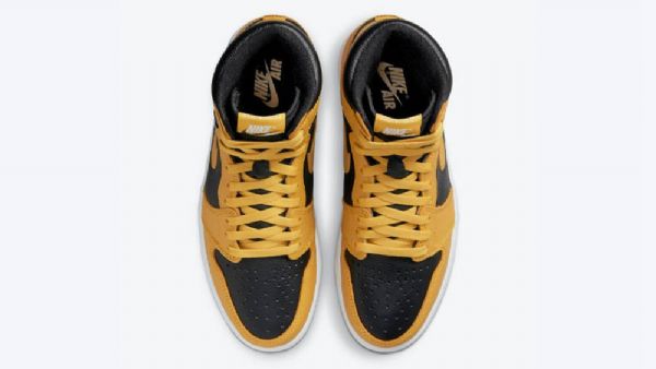 Nike Air Jordan 1 Korkeat Topit Og Siitepölykengät Miehille Keltainen