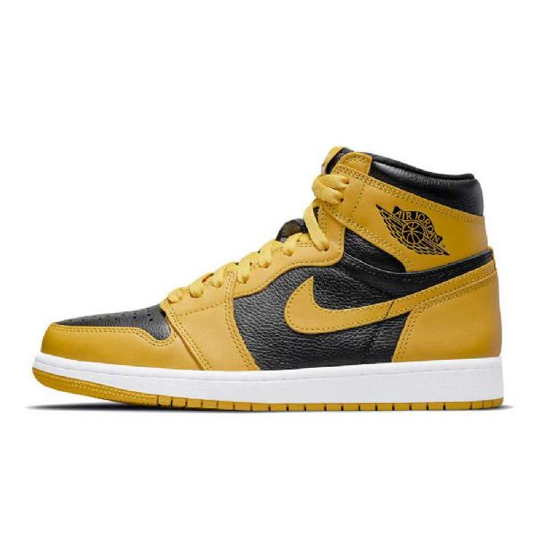 Nike Air Jordan 1 Korkeat Topit Og Siitepölykengät Naisille Keltainen