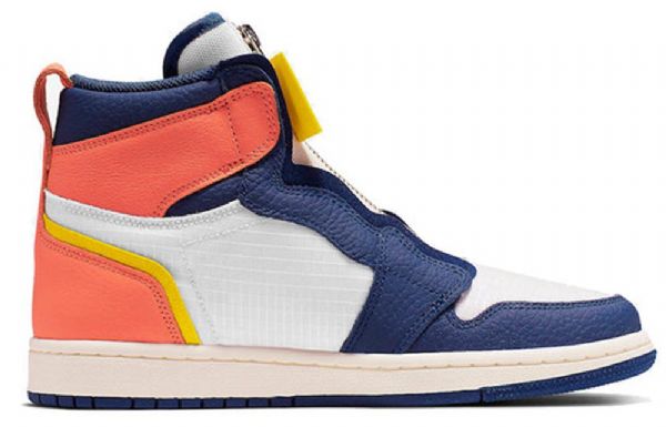 Nike Air Jordan 1 Korkeat Topit Vetoketjulliset Retro Koripallokengät Naisille Siniset