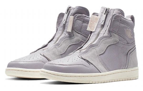 Nike Air Jordan 1 Korkeat Topit Vetoketjulliset Retrokoripallokengät Naisille Violetit
