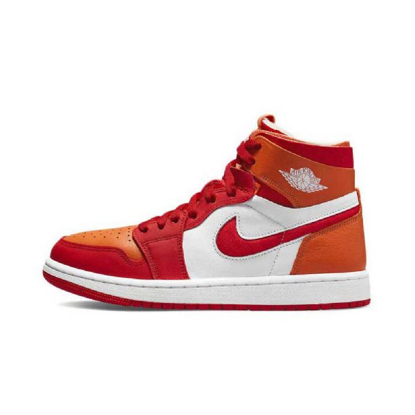 Nike Air Jordan 1 Korkeat Topit Zoom cmft Fire Curry Kengät Naisille Oranssinpunainen