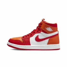 Nike Air Jordan 1 Korkeat Topit Zoom cmft Fire Curry Kengät Naisille Oranssinpunainen