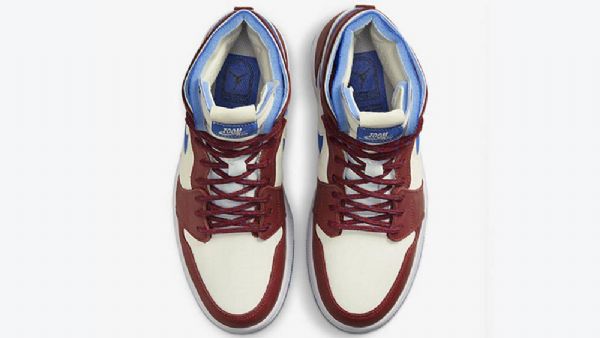 Nike Air Jordan 1 Korkeat Topit Zoom cmft Ivory Kengät Miehille Burgundinsininen