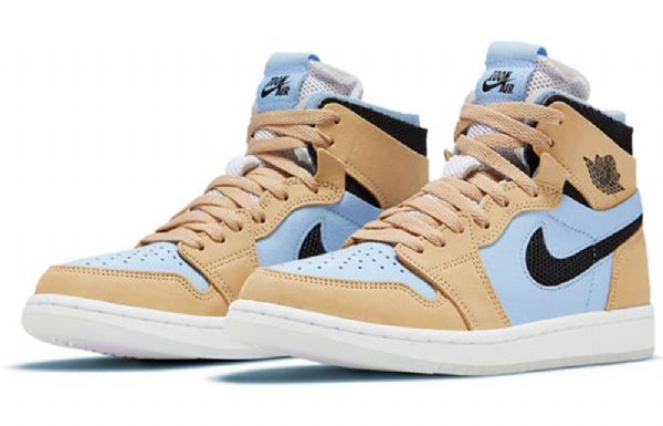 Nike Air Jordan 1 Korkeat Topit Zoom Comfort High Retro Koripallokengät Naisille Siniset