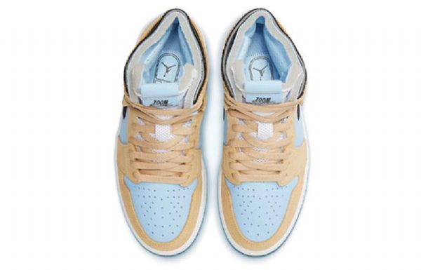 Nike Air Jordan 1 Korkeat Topit Zoom Comfort High Retro Koripallokengät Naisille Siniset