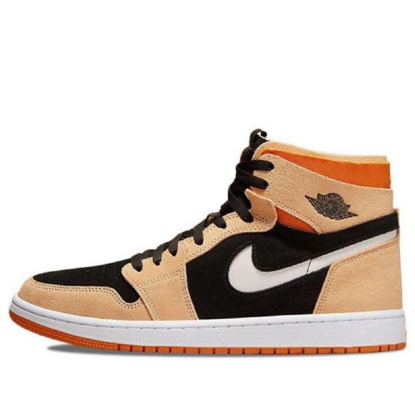 Nike Air Jordan 1 Korkeat Topit Zoom Comfort Pumpkin Spice Retro Koripallokengät Miehille Ruskea