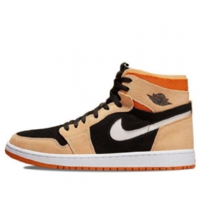 Nike Air Jordan 1 Korkeat Topit Zoom Comfort Pumpkin Spice Retro Koripallokengät Miehille Ruskea