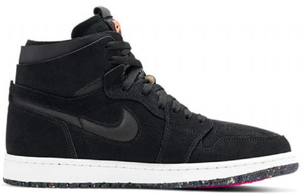 Nike Air Jordan 1 Korkeat Topit Zoom Comfort Retro Koripallokengät Miehille Musta