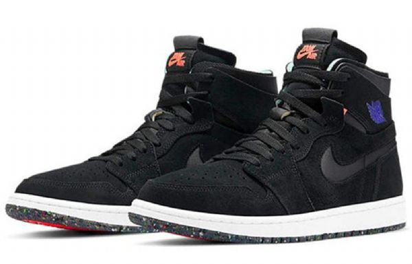 Nike Air Jordan 1 Korkeat Topit Zoom Comfort Retro Koripallokengät Miehille Musta