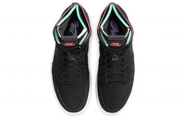 Nike Air Jordan 1 Korkeat Topit Zoom Comfort Retro Koripallokengät Miehille Musta