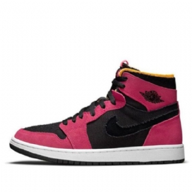 Nike Air Jordan 1 Korkeat Topit Zoom Comfort Retro Koripallokengät Miehille Musta Burgundy