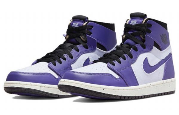 Nike Air Jordan 1 Korkeat Topit Zoom Comfort Retro Koripallokengät Miehille Purppura